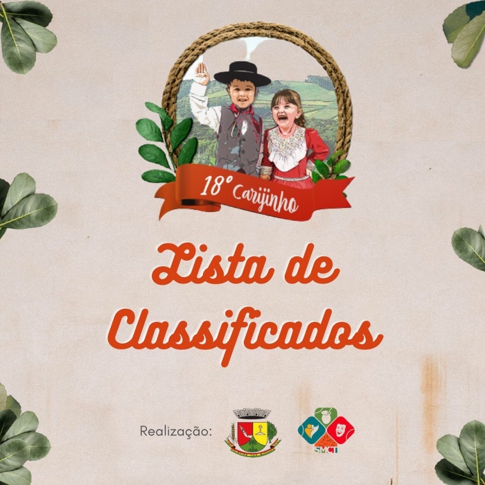 18º Carijinho da Canção Gaúcha já tem os nomes classificados