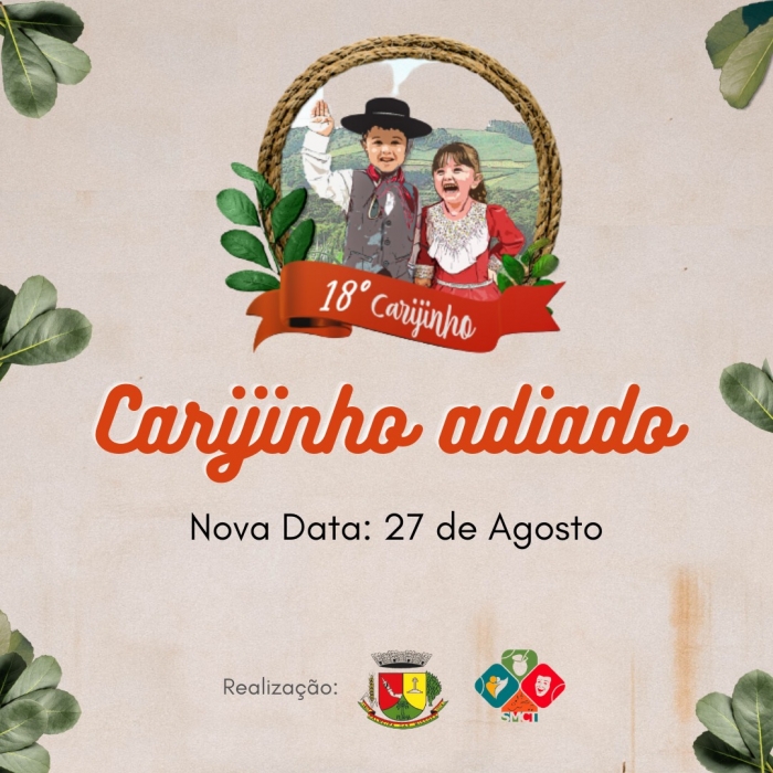 18º Carijinho da Canção Gaúcha Adiado 