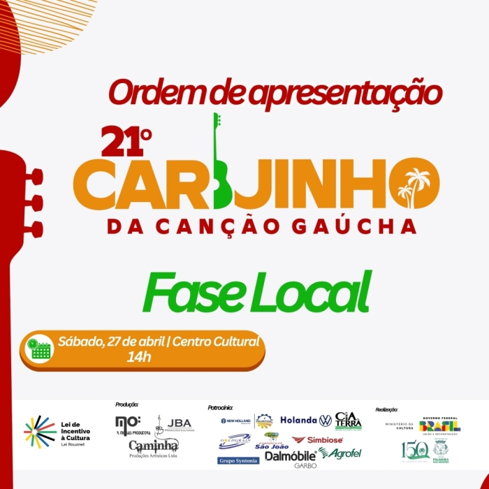 21º Carijinho terá 36 apresentações da Fase Local, confira quem sobe ao palco do Centro Cultural