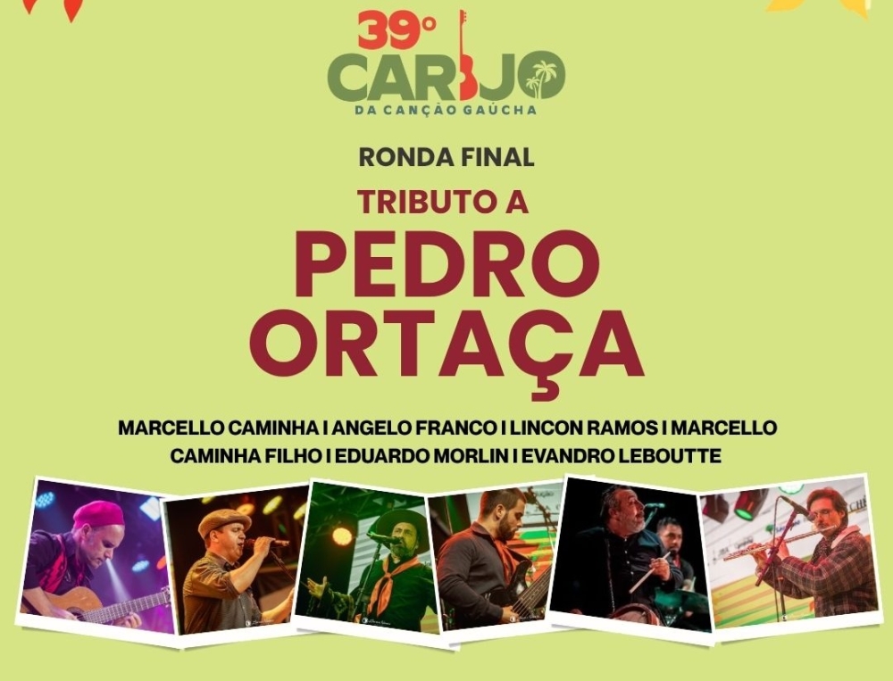 Tributo a Pedro Ortaça abre a programação deste sábado (30) no Carijo
