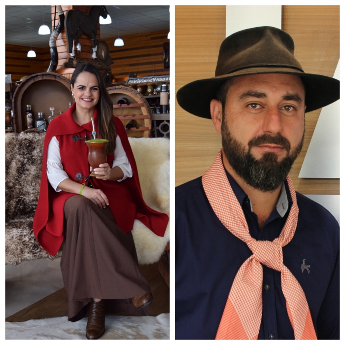 Apresentadores da 34° edição do Carijo da Canção Gaúcha 